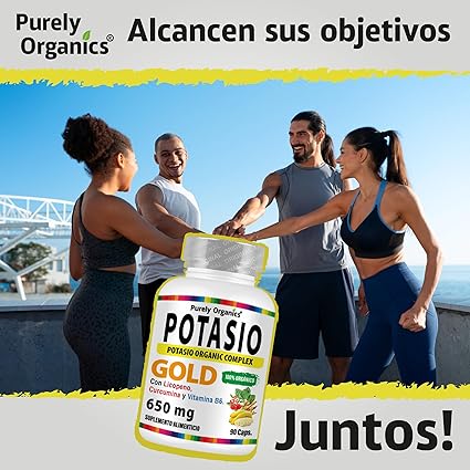 Potasio Gold de Purely Organics: El Suplemento Esencial para el Equilibrio Corporal y la Salud Cardiovascular